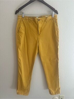 GAP Mustard Girlfriend Khaki Pants Size 10 Casual